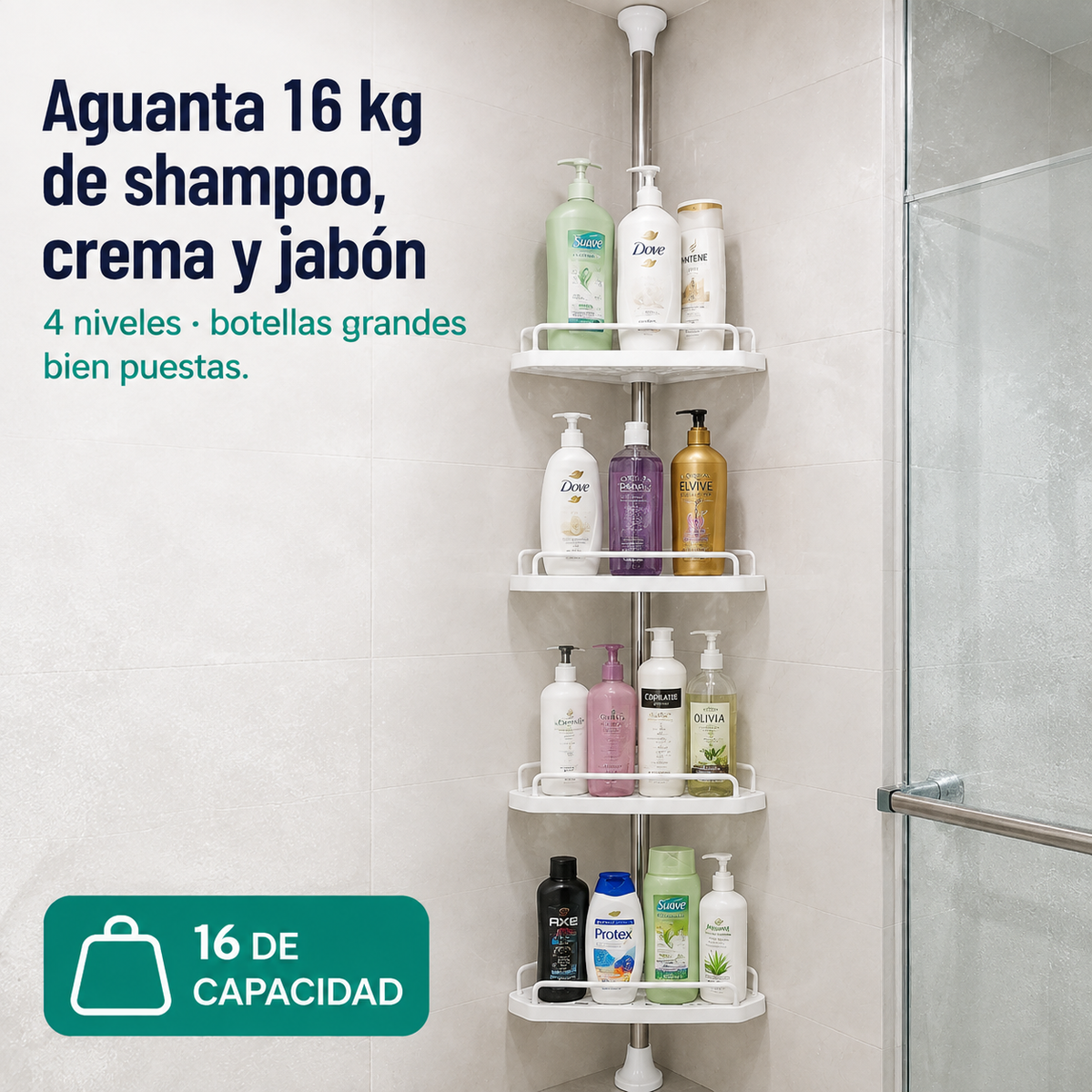 Esquinero De Bano Multifuncional -112627 — vista 3