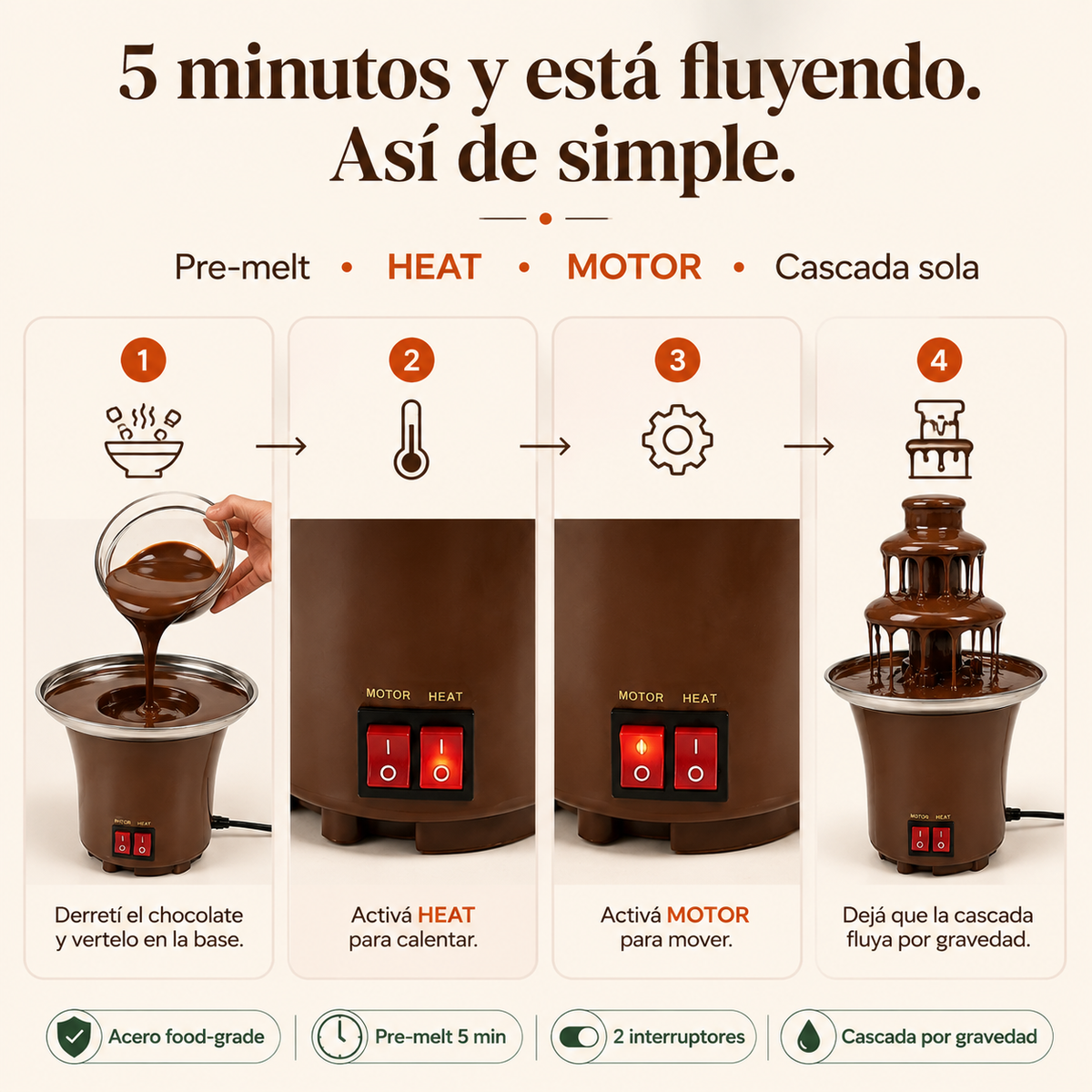 Fuente De Chocolate 3 Niveles - 142187 — vista 4