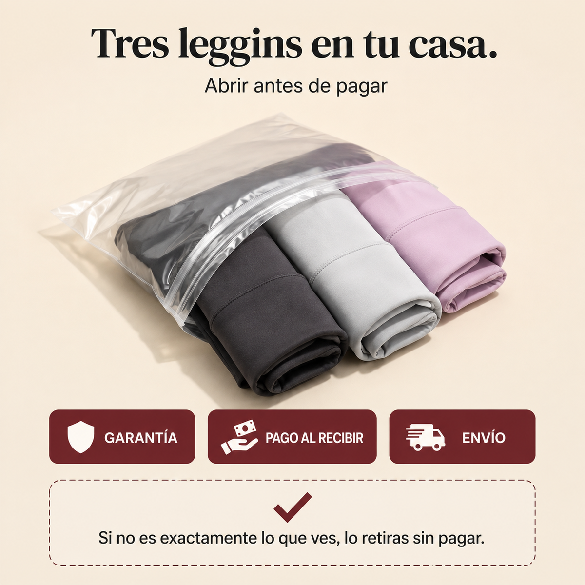 Pack 3 Leggins Acampanados - 136077 — vista 7